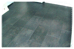 Picture of tile-effect laminate flooring